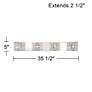 7_Vienna Full Spectrum Cesenna 35 1/2" Crystal 4-Light LED Bath Fixture more views