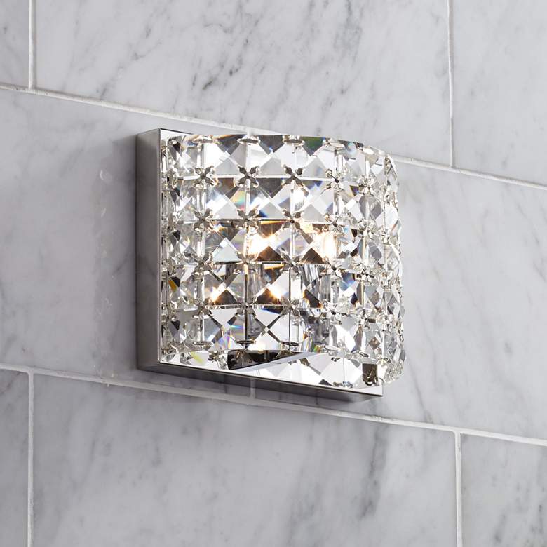 Image 1 Vienna Full Spectrum Cesenna 5" High Crystal LED Wall Sconce