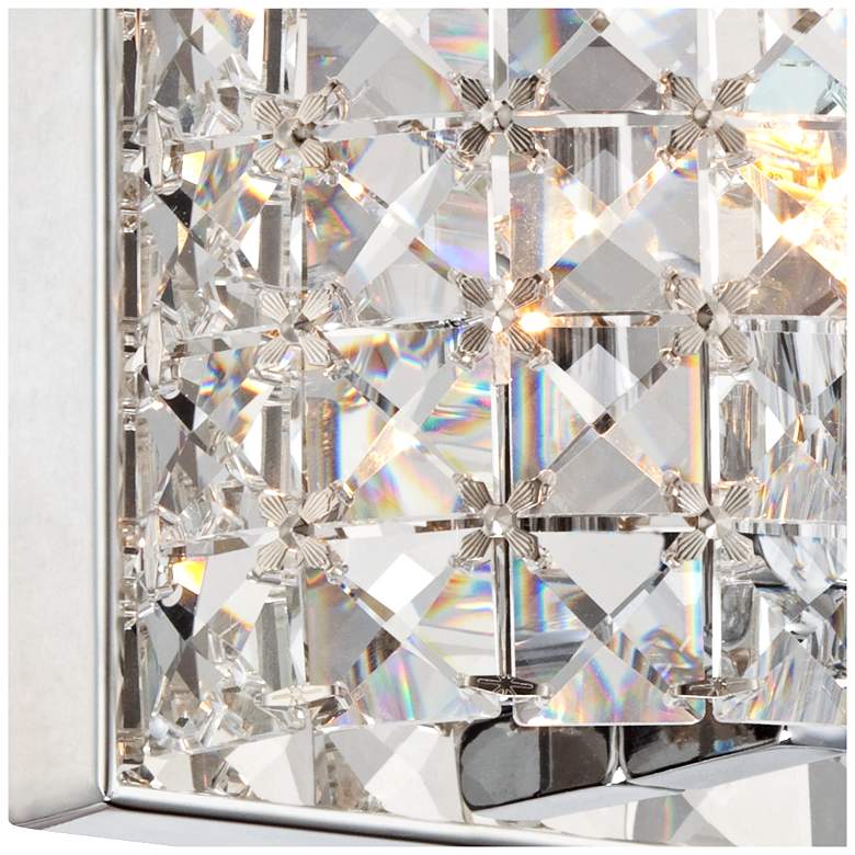 Vienna Full Spectrum Cesenna 5&quot; High Crystal Wall Sconce more views