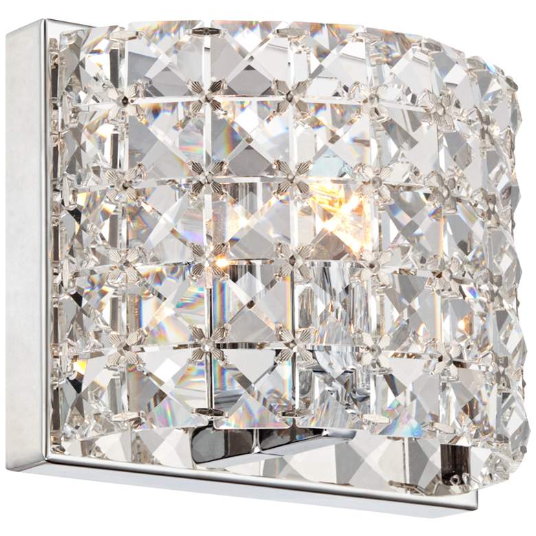 Vienna Full Spectrum Cesenna 5&quot; High Crystal Wall Sconce more views