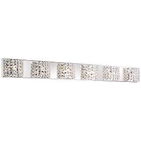 Image5 of Vienna Full Spectrum Cesenna 54 1/2" Wide Crystal LED Bath Light more views