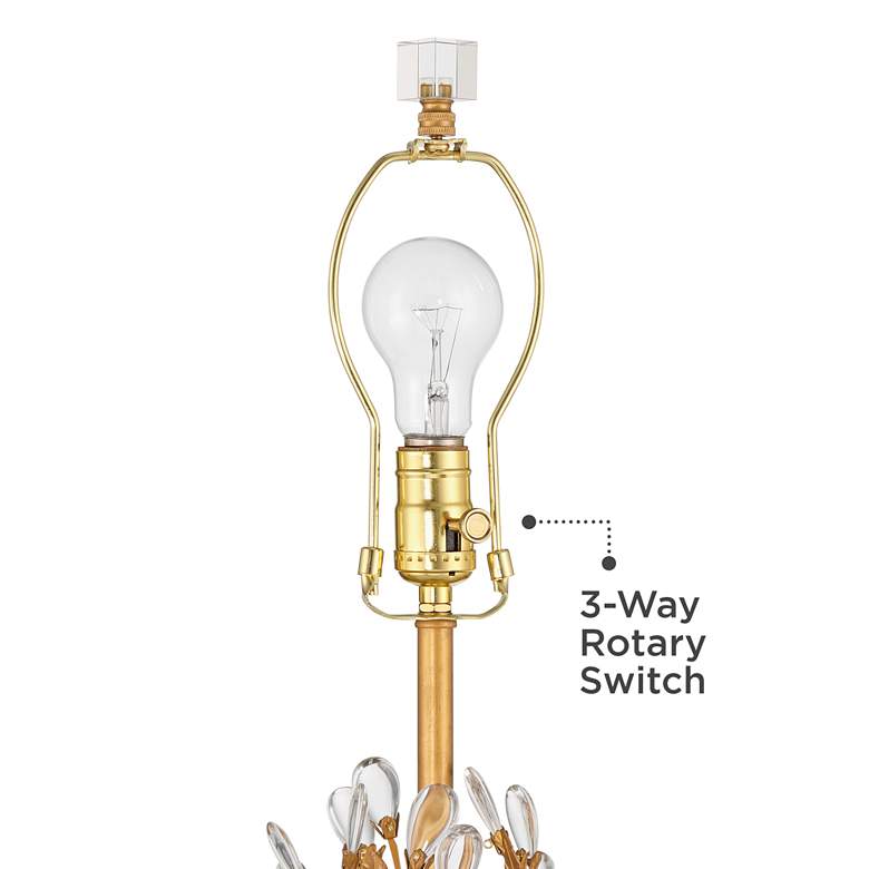 Image 4 Vienna Full Spectrum Chalon 26 1/2" Gold and Crystal Table Lamp more views