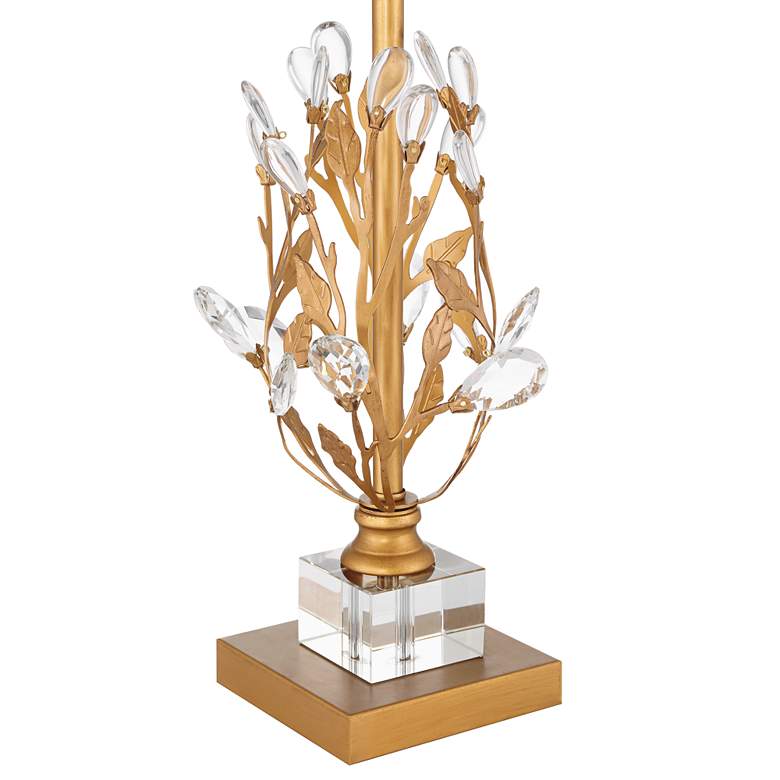 Image 5 Vienna Full Spectrum Chalon 26 1/2" Gold and Crystal Table Lamp more views
