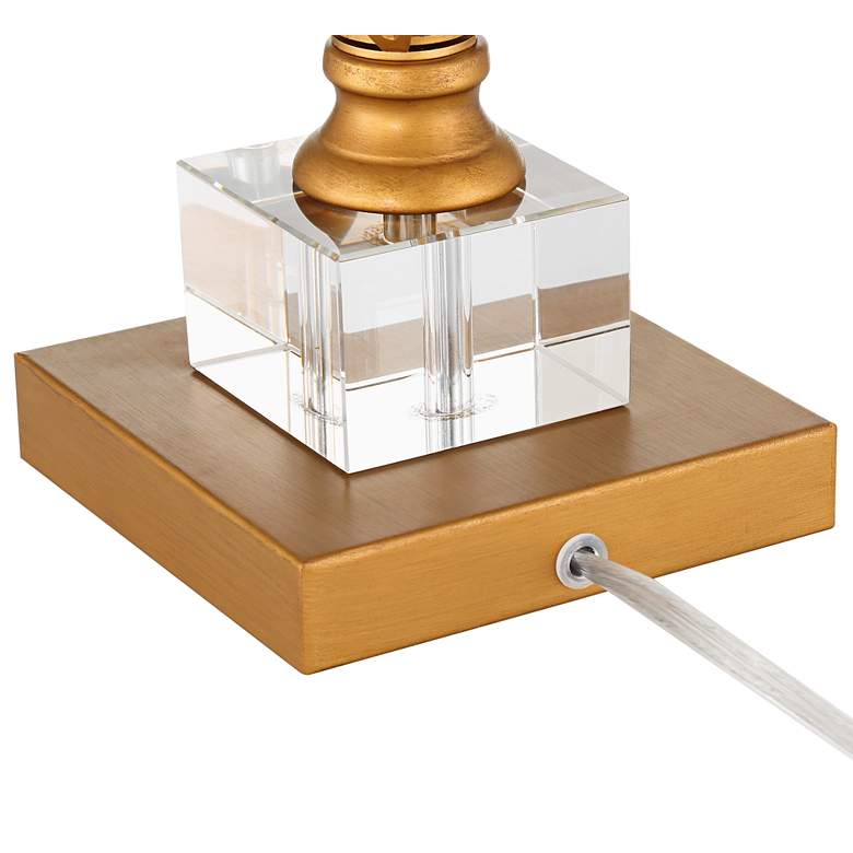 Image 6 Vienna Full Spectrum Chalon 26 1/2" Gold and Crystal Table Lamp more views