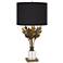 Vienna Full Spectrum Cheri Brass Leaves and Crystal Traditional Table Lamp