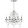 Vienna Full Spectrum Chrome Crystal Chandelier with LED Canopy