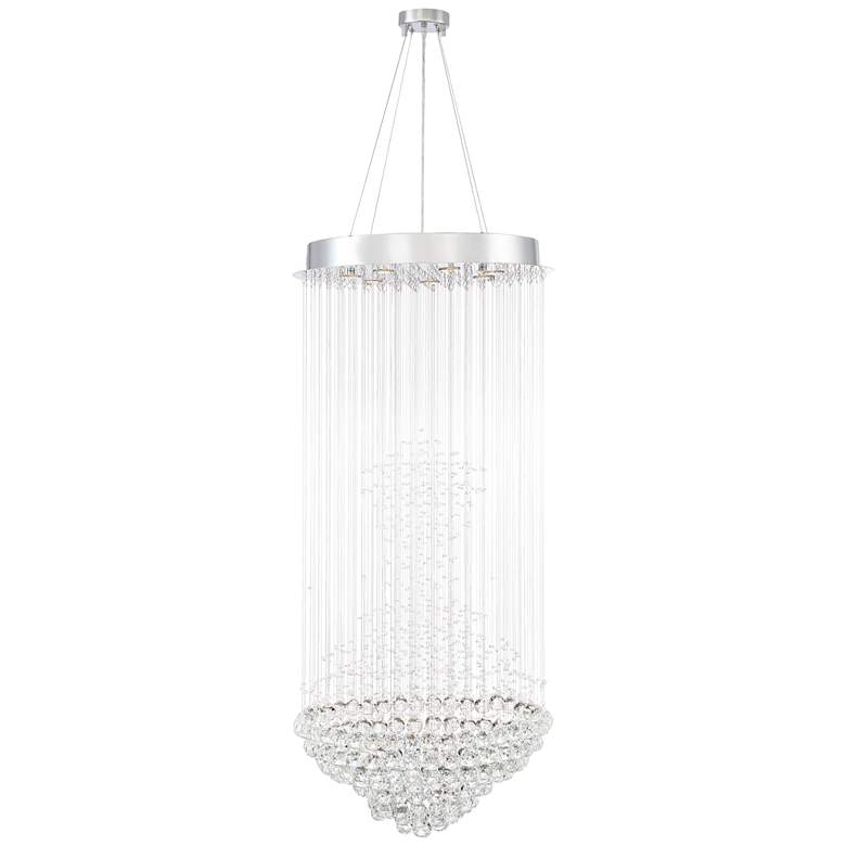 Image 3 Vienna Full Spectrum Cita 25" Chrome and Crystal 7-Light Chandelier more views