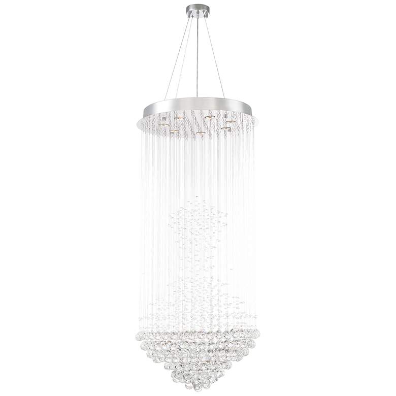 Image 4 Vienna Full Spectrum Cita 25" Chrome and Crystal 7-Light Chandelier more views