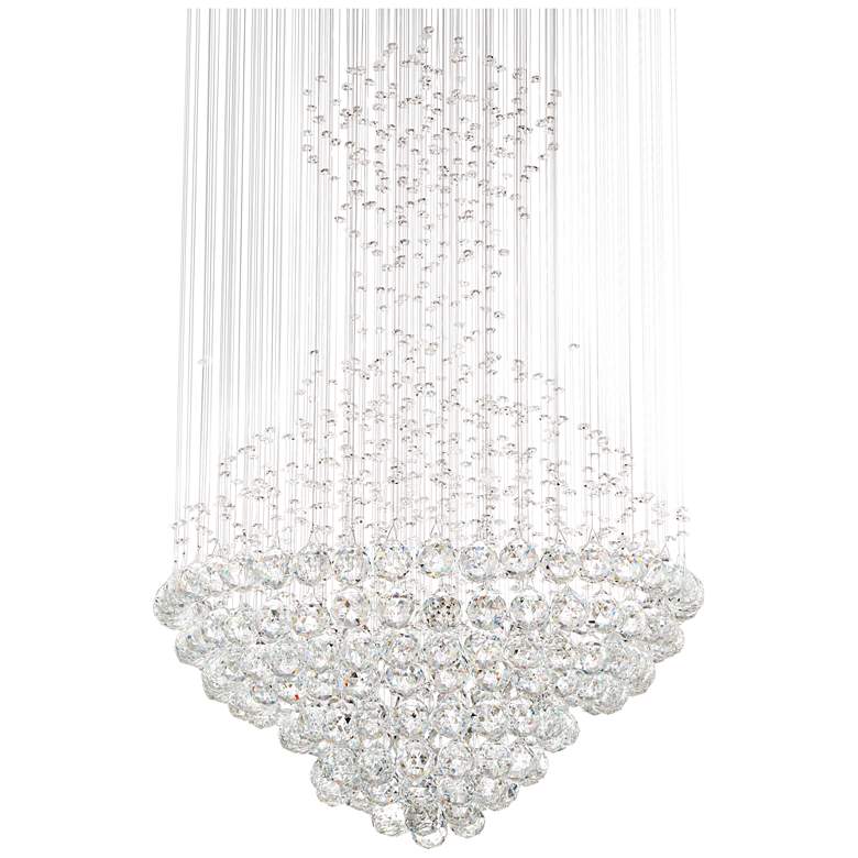 Image 6 Vienna Full Spectrum Cita 25" Chrome and Crystal 7-Light Chandelier more views