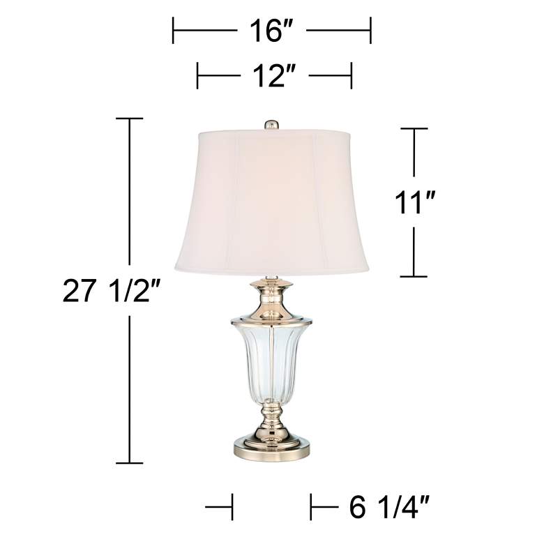 Image 4 Vienna Full Spectrum Courtney Nickel and Crystal Traditional Table Lamp more views