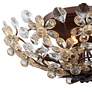 3_Vienna Full Spectrum Crystal Blooms 21" Champagne Glass Ceiling Light more views