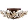 4_Vienna Full Spectrum Crystal Blooms 21" Champagne Glass Ceiling Light more views