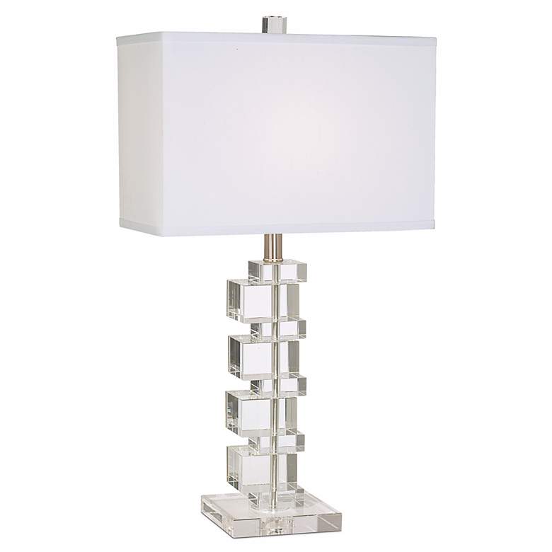 Image 1 Vienna Full Spectrum Crystal Cube Table Lamp