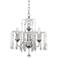 Vienna Full Spectrum Crystal Rain 15" Wide Chrome 3-Light Chandelier