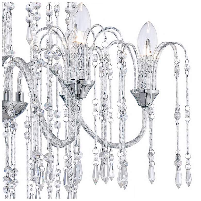 Image 4 Vienna Full Spectrum Crystal Rain 28" Wide 6-Light Crystal Chandelier more views