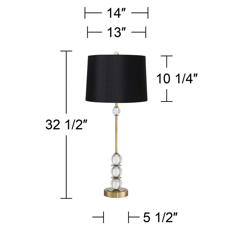 Image 7 Vienna Full Spectrum Crystal Segment Table Lamp more views