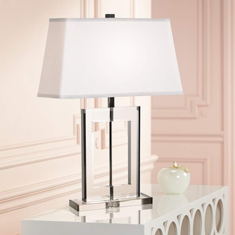 Image 1 Vienna Full Spectrum Crystal Window Table Lamp