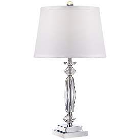 Image3 of Vienna Full Spectrum Cut Crystal Column 23" High Accent Table Lamp