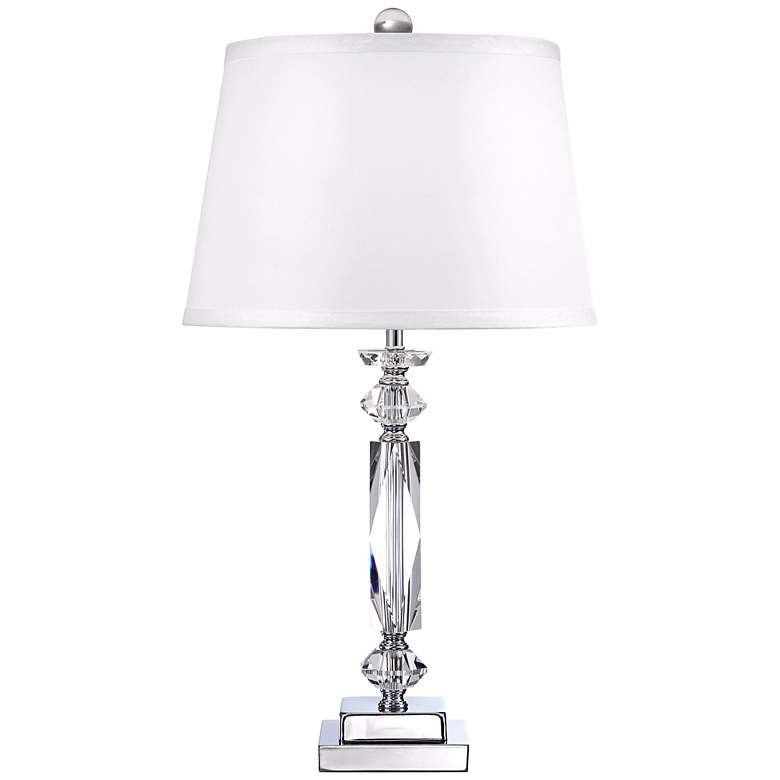 Image 4 Vienna Full Spectrum Cut Crystal Column 23" High Accent Table Lamp more views