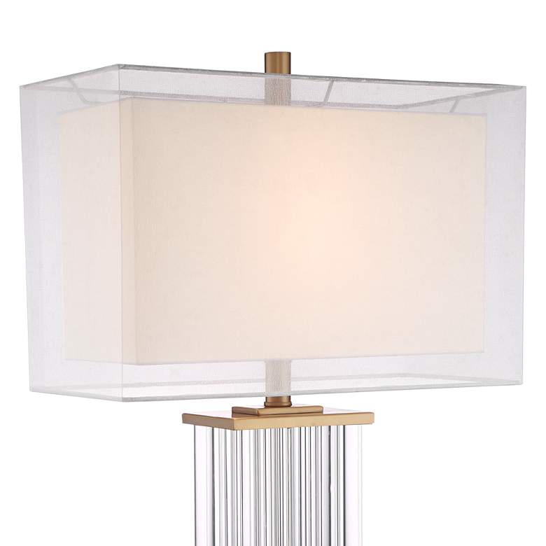 Image 4 Vienna Full Spectrum Darcia 29 inch Clear Glass Lamp with Acrylic Riser more views