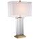 Vienna Full Spectrum Darcia Double Shade Glass Table Lamp