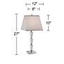 Vienna Full Spectrum Deco 27" Stacked Crystal Table Lamp in scene