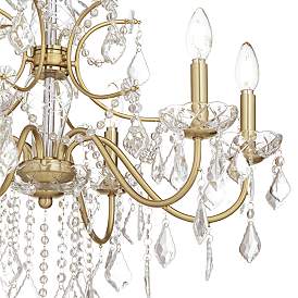 Image3 of Vienna Full Spectrum DeMallo 26" Gold 6-Light Crystal Chandelier more views