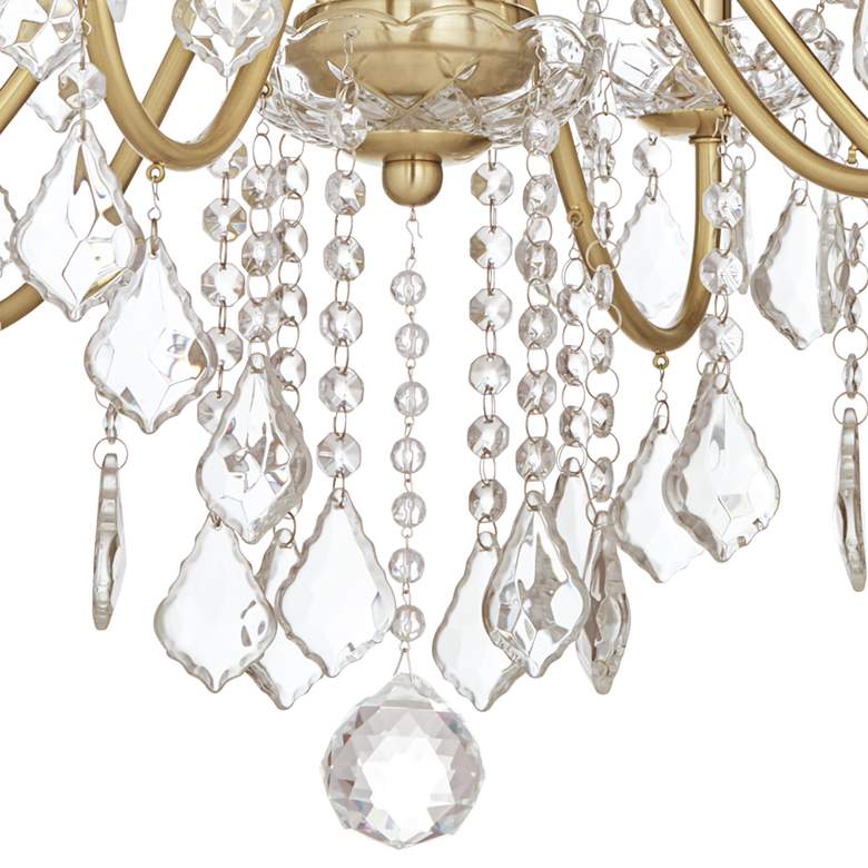 Image 5 Vienna Full Spectrum DeMallo 26" Gold 6-Light Crystal Chandelier more views