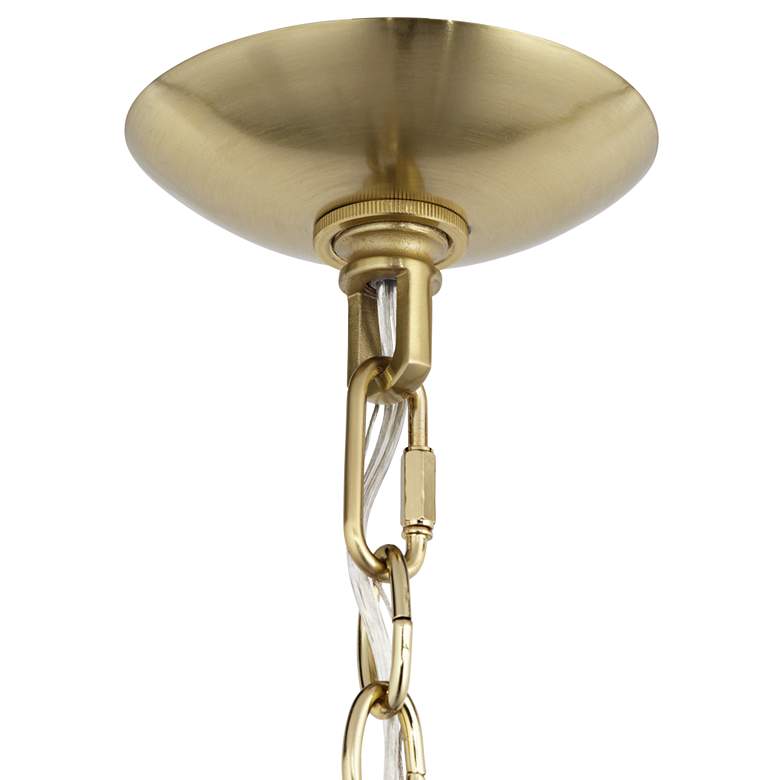 Image 6 Vienna Full Spectrum DeMallo 26" Gold 6-Light Crystal Chandelier more views