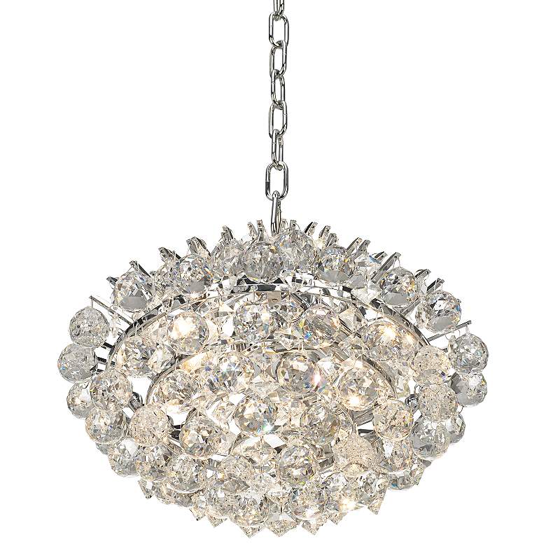 Image 5 Vienna Full Spectrum Essa 12 inch Wide Chrome and Crystal Mini Pendant more views
