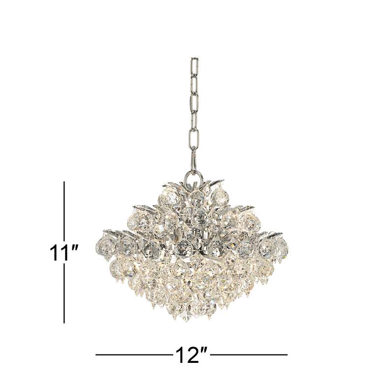 Image 7 Vienna Full Spectrum Essa 12 inch Wide Chrome and Crystal Mini Pendant more views
