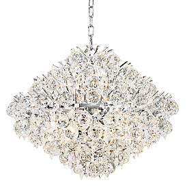 Image3 of Vienna Full Spectrum Essa 20" Wide Chrome and Crystal Pendant