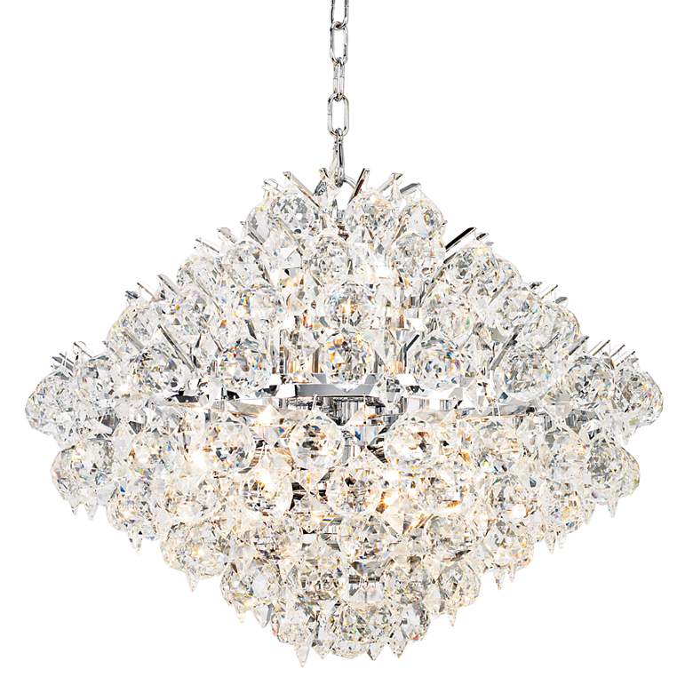 Image 3 Vienna Full Spectrum Essa 20 inch Wide Chrome and Crystal Pendant