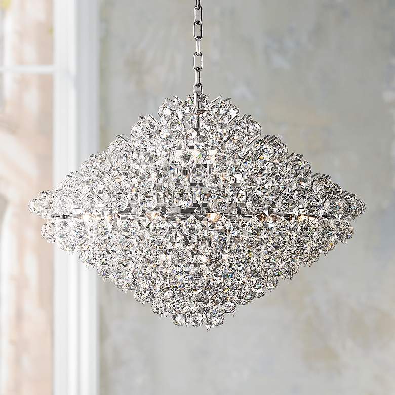 Image 2 Vienna Full Spectrum Essa 31 1/2 inch Wide Crystal Pendant Chandelier