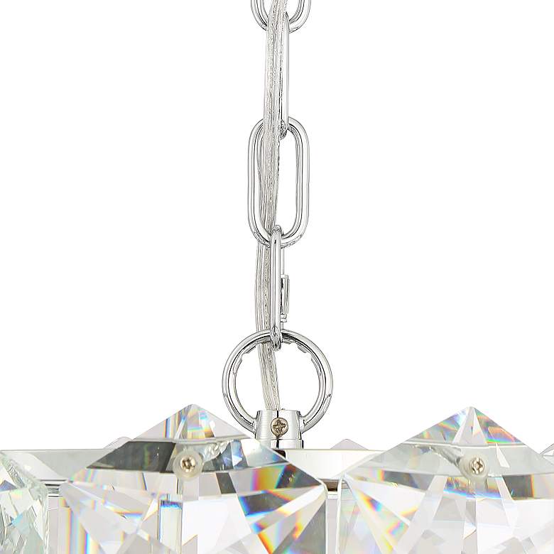 Image 4 Vienna Full Spectrum Etienne 13 1/2 inch Chrome and Crystal Pendant Light more views