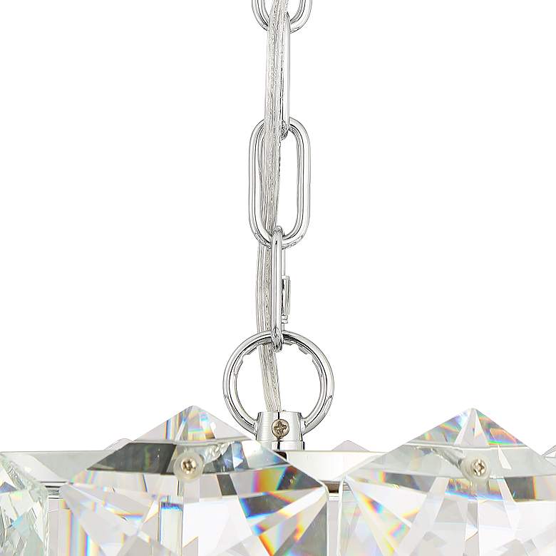Image 4 Vienna Full Spectrum Etienne 13 1/2" Chrome and Crystal Pendant Light more views