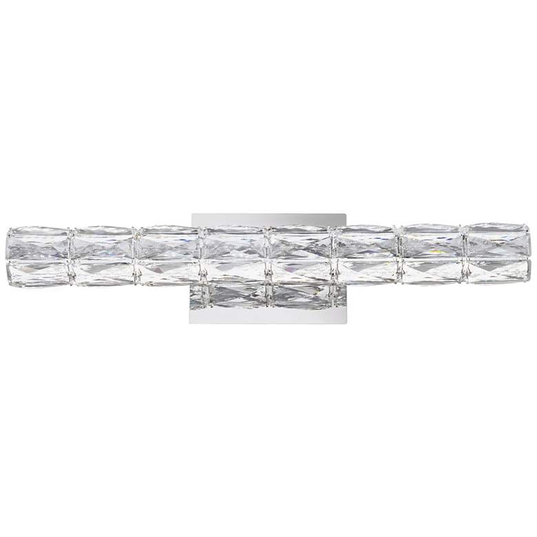 Image 4 Vienna Full Spectrum Evie 24" Chrome and Crystal LED Bath Bar Light more views