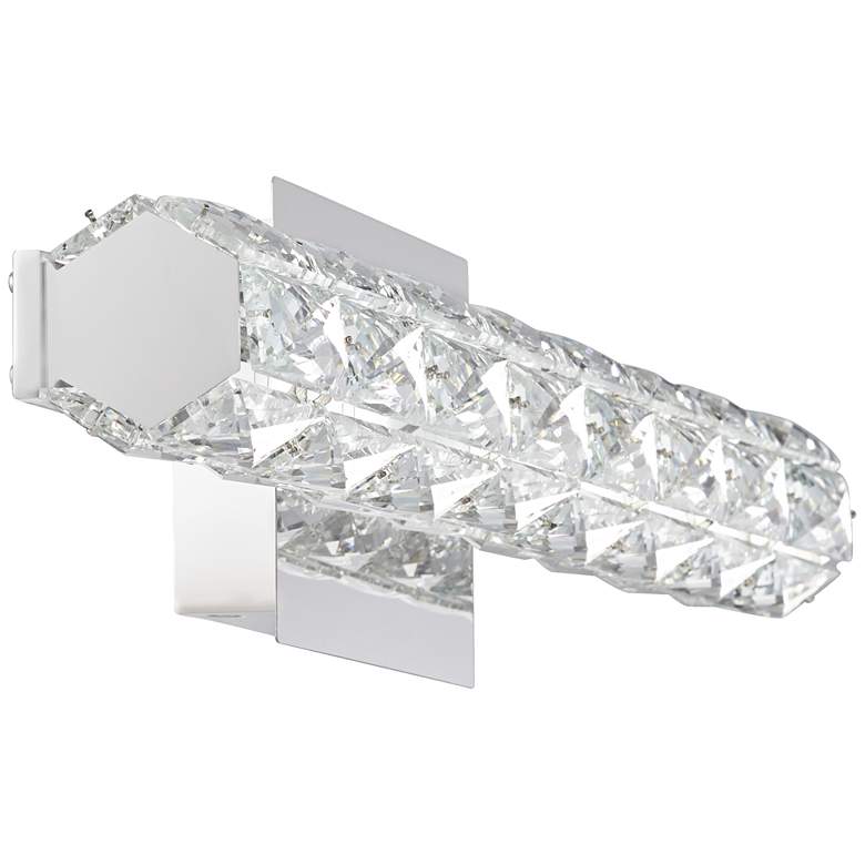 Image 5 Vienna Full Spectrum Evie 24" Chrome and Crystal LED Bath Bar Light more views