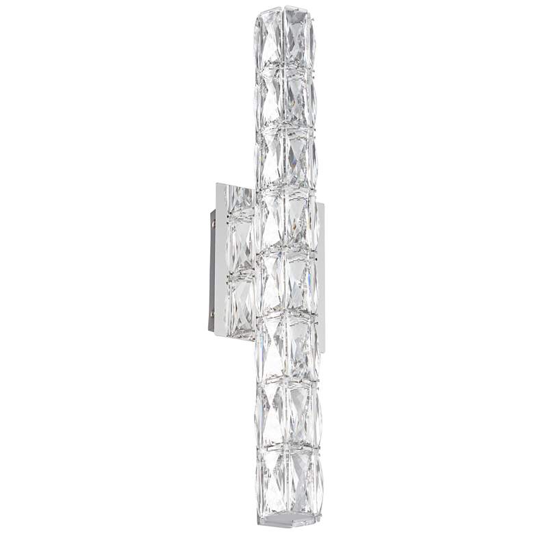 Image 7 Vienna Full Spectrum Evie 24" Chrome and Crystal LED Bath Bar Light more views