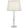 Vienna Full Spectrum Flora 25 1/4" Clear Column Crystal Table Lamp