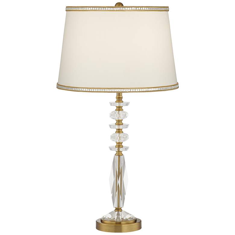 Image 2 Vienna Full Spectrum Flora Gold and Crystal Table Lamp