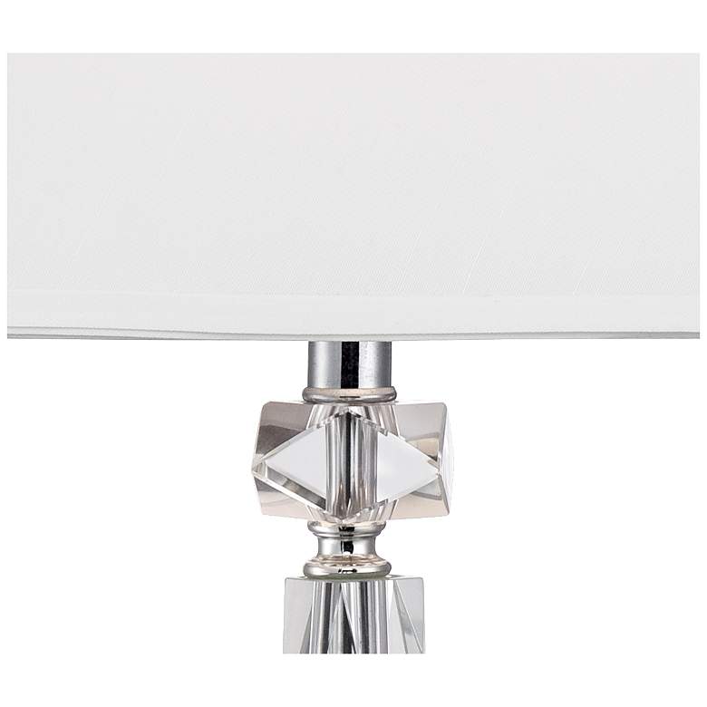 Image 4 Vienna Full Spectrum Glass Column 25 1/2" Cut Crystal Table Lamp more views