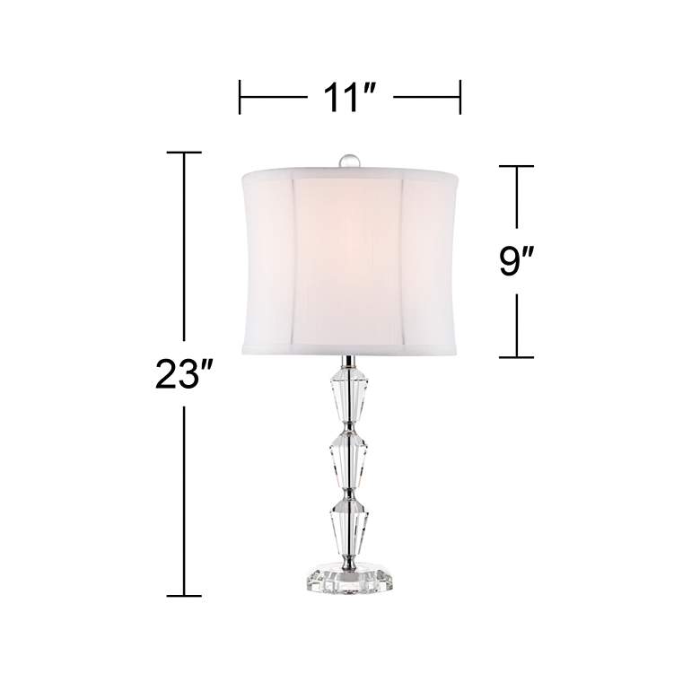 Image 6 Vienna Full Spectrum Goddin 23" Faceted Clear Crystal Table Lamp more views