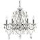 Vienna Full Spectrum Grace 23 1/2" Chrome Crystal 6-Light Chandelier