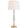 2_Vienna Full Spectrum Gracie 32" High Brass and Crystal Table Lamp