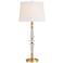 Vienna Full Spectrum Gracie 32" High Brass and Crystal Table Lamp