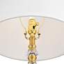 4_Vienna Full Spectrum Gracie 32" High Brass and Crystal Table Lamp more views