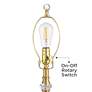 5_Vienna Full Spectrum Gracie 32" High Brass and Crystal Table Lamp more views