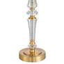 6_Vienna Full Spectrum Gracie 32" High Brass and Crystal Table Lamp more views