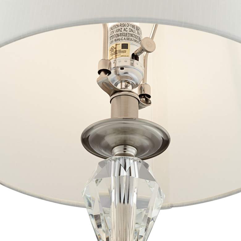 Image 4 Vienna Full Spectrum Hales 23 1/2" Clear Crystal Table Lamps Set of 2 more views